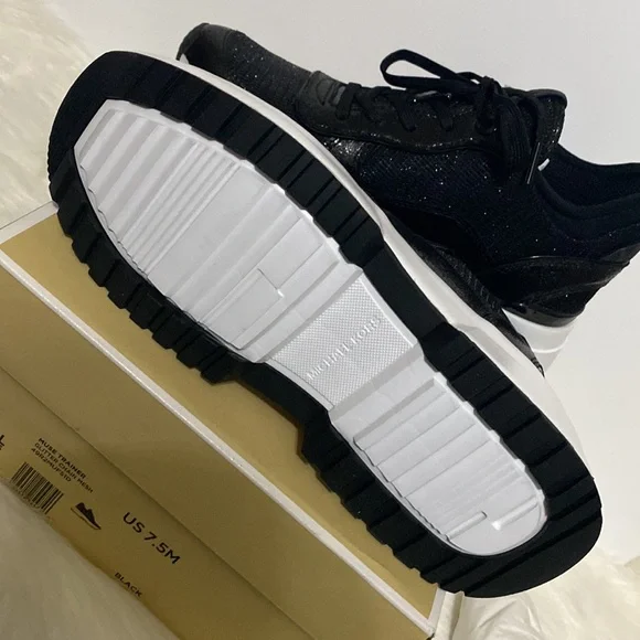 NWT Michael Kors Muse Trainer Glitter Chain Mesh Shoes - Picture 12 of 14